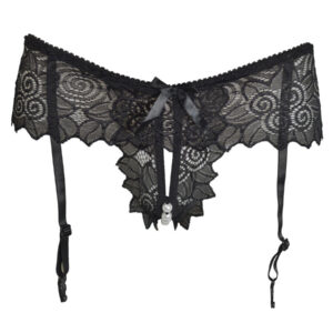 String fendu porte-jaretelles perle