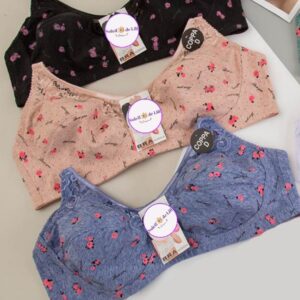 Soutien-gorge bonnet D sans mousse sans armature imprimé