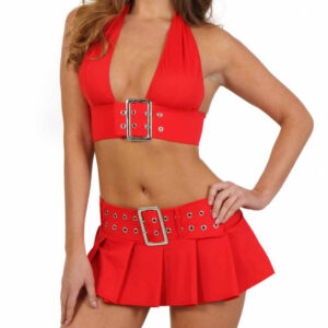 Ensemble jupe+top couleur rouge