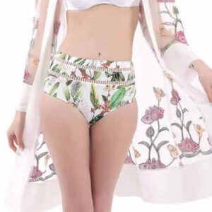 kimono de plage gilet voile broderie