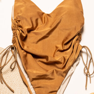Maillot de bain or pailleté