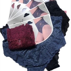 Tanga taille haute dentelle