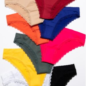 Culotte tanga microfibre multicolore