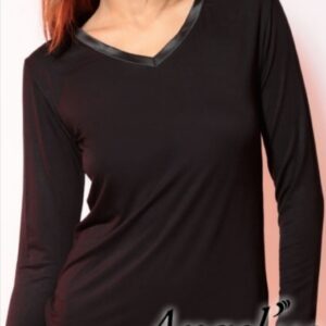 Pull couleur noire fluide