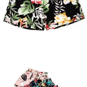 Short de plage imprimé coton