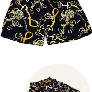 Short de plage imprimé coton