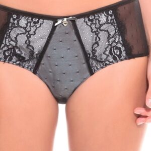 Shorty dentelle noir/blanc