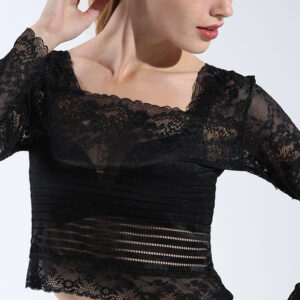 Haut dentelle paillette